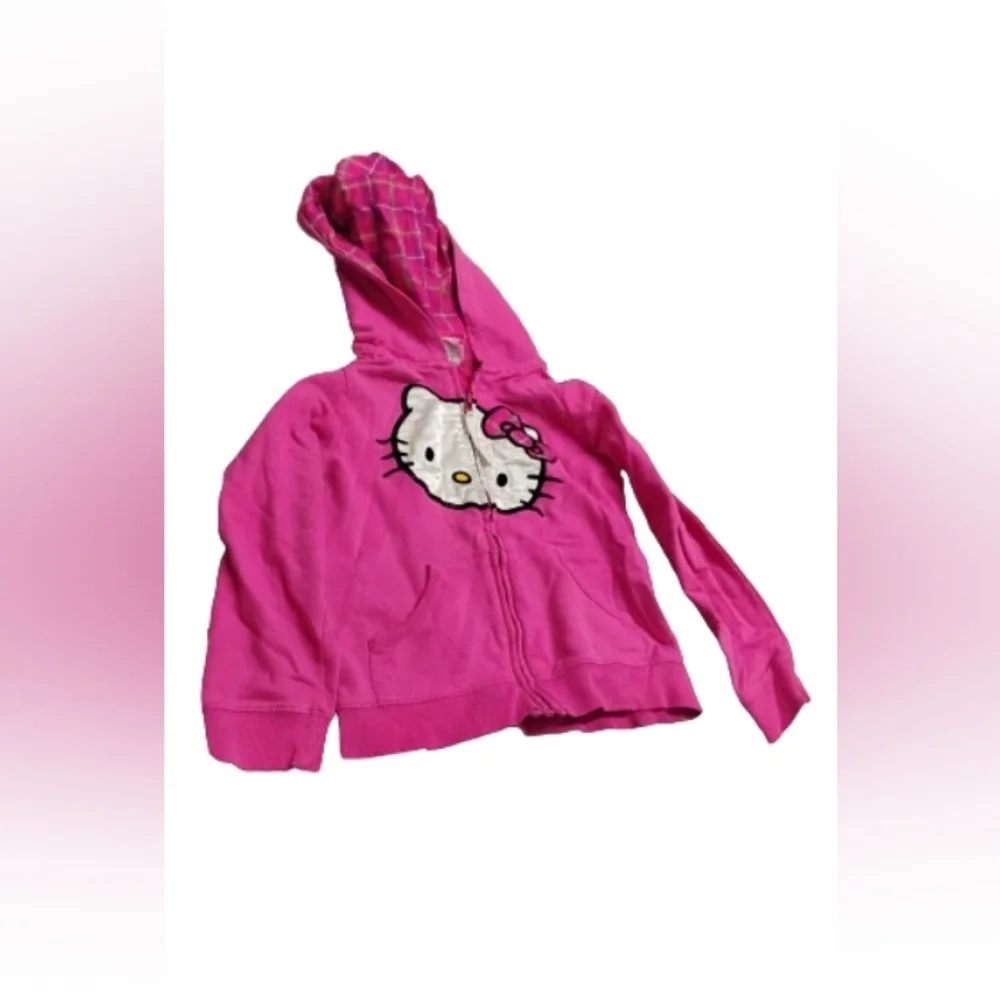 Hello Kitty Girls Full Zip Graphic Hoodie Jacket Sz M